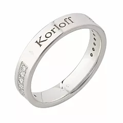 Кольцо обручальное Korloff KO104WG5MM/T3/1307